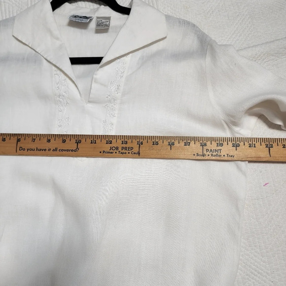 100% Irish linen blouse - Picture 11 of 12